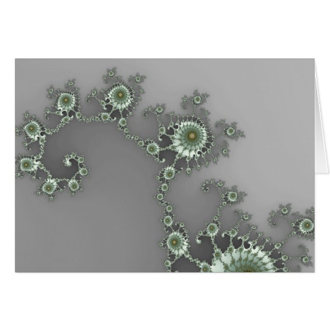 Gray Alien - Fractal Kaart (Voorkant Horizontaal)