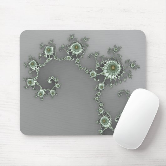 Gray Alien - Fractal Mousepad Muismat (Met muis)