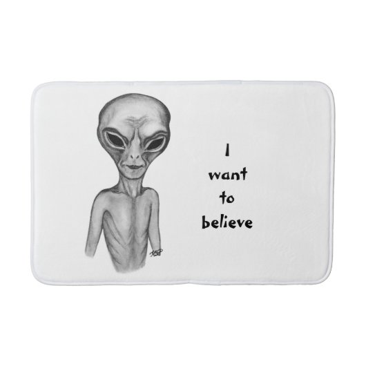 Gray Alien, ik wil geloven Badmat (Voorkant)