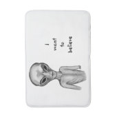 Gray Alien, ik wil geloven Badmat (Voorkant Verticaal)
