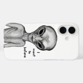 Gray Alien, ik wil geloven Case-Mate iPhone Case (Achterkant (horizontaal))
