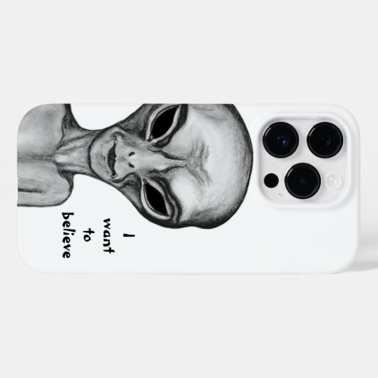 Gray Alien, ik wil geloven Case-Mate iPhone Case (Achterkant (horizontaal))