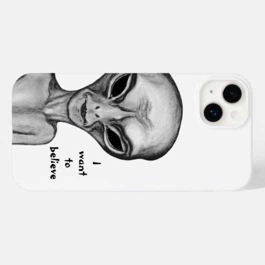 Gray Alien, ik wil geloven Case-Mate iPhone Case (Achterkant (horizontaal))