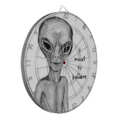Gray Alien, ik wil geloven Dartbord (Voorkant Links)