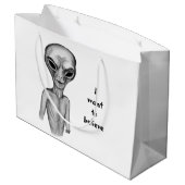 Gray Alien, ik wil geloven Groot Cadeauzakje (Achterkant Gekanteld)