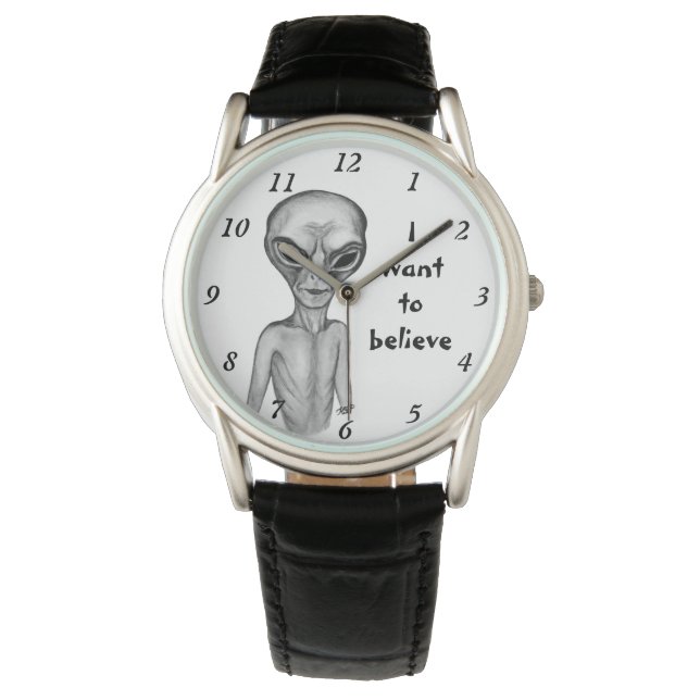 Gray Alien, ik wil geloven Horloge (Voorkant)