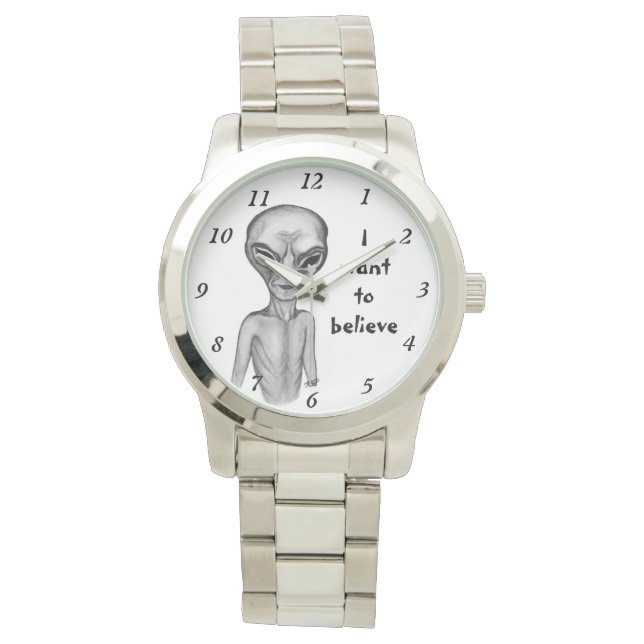 Gray Alien, ik wil geloven Horloge (Voorkant)