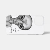 Gray Alien, ik wil geloven iPhone Hoesje (Achterkant horizontaal)