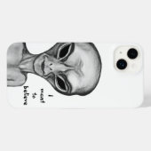 Gray Alien, ik wil geloven iPhone Hoesje (Achterkant horizontaal)