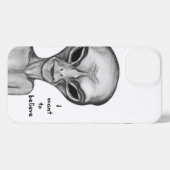 Gray Alien, ik wil geloven iPhone Hoesje (Achterkant horizontaal)