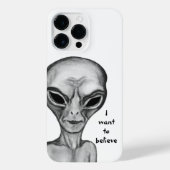 Gray Alien, ik wil geloven iPhone Hoesje (Achterkant)