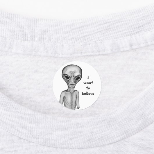 Gray Alien, ik wil geloven Labels (Aangebracht)