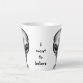 Gray Alien, ik wil geloven Latte Mok (Voorkant)