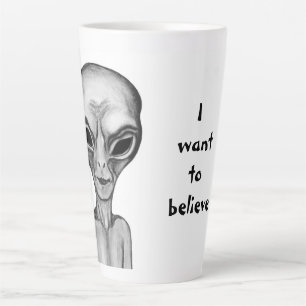 Gray Alien, ik wil geloven Latte Mok