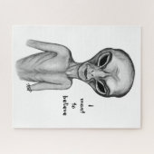 Gray Alien, ik wil geloven Legpuzzel (Horizontaal)