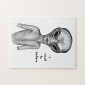 Gray Alien, ik wil geloven Legpuzzel (Horizontaal)