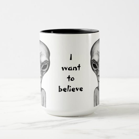 Gray Alien, ik wil geloven Mok (Midden)