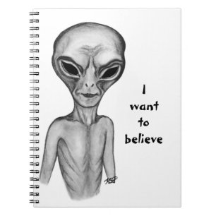 Gray Alien, ik wil geloven Notitieboek