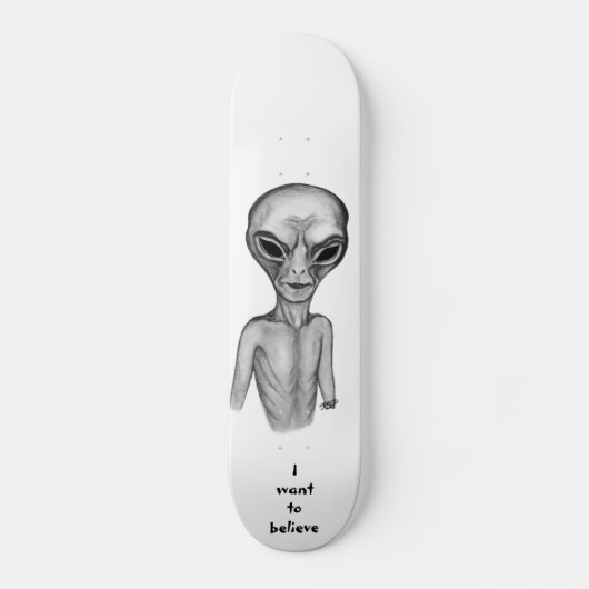 Gray Alien, ik wil geloven Persoonlijk Skateboard (Voorkant)