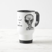 Gray Alien, ik wil geloven Reisbeker (Voorkant rechts)