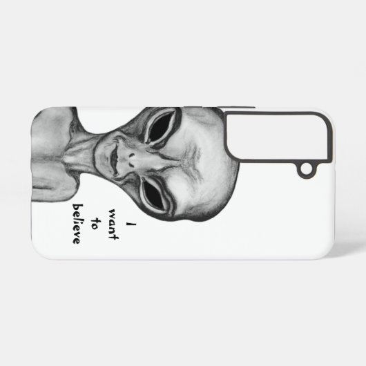 Gray Alien, ik wil geloven Samsung Galaxy Hoesje (Achterkant horizontaal)
