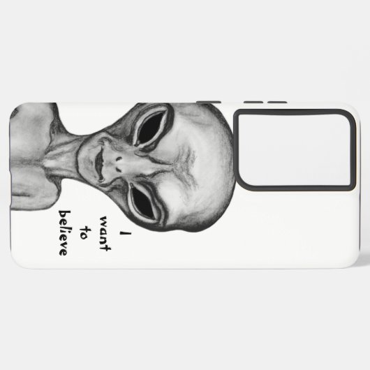 Gray Alien, ik wil geloven Samsung Galaxy Hoesje (Linkerkant)