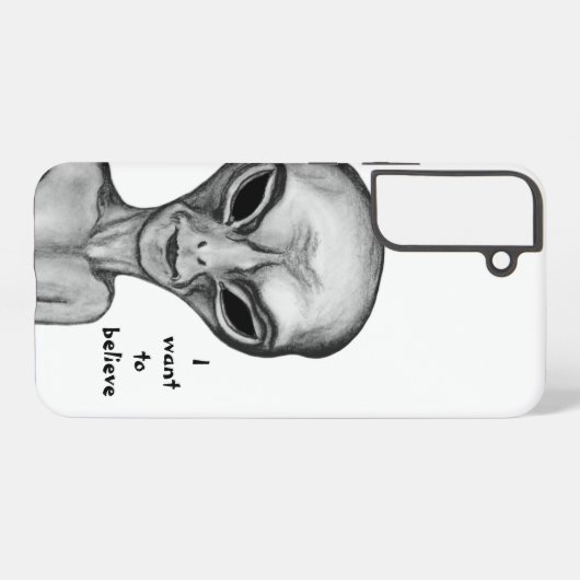Gray Alien, ik wil geloven Samsung Galaxy Hoesje (Achterkant horizontaal)