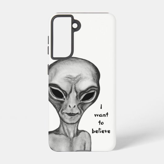 Gray Alien, ik wil geloven Samsung Galaxy Hoesje (Achterkant)