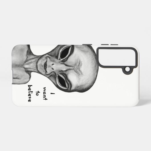 Gray Alien, ik wil geloven Samsung Galaxy Hoesje (Achterkant horizontaal)