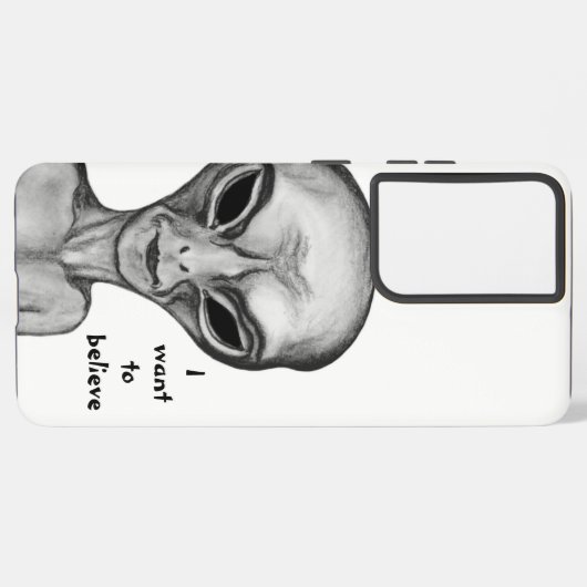 Gray Alien, ik wil geloven Samsung Galaxy Hoesje (Achterkant horizontaal)