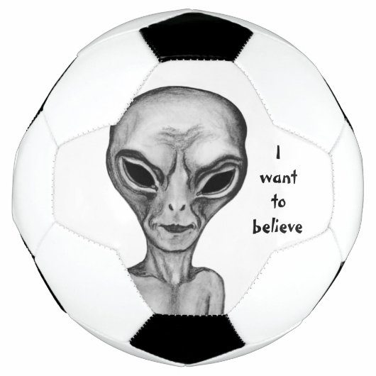 Gray Alien, ik wil geloven Voetbal (Voorkant)