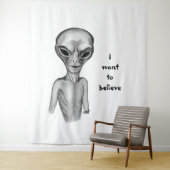 Gray Alien, ik wil geloven Wandkleed (In situ)