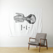 Gray Alien, ik wil geloven Wandkleed (In Situ (horizontaal))