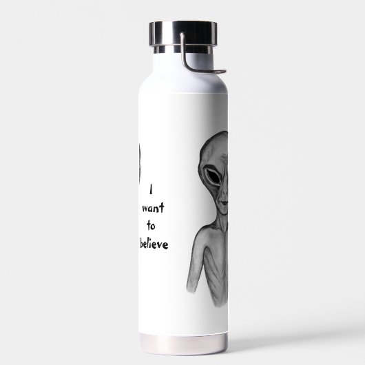 Gray Alien, ik wil geloven Waterfles (Links)