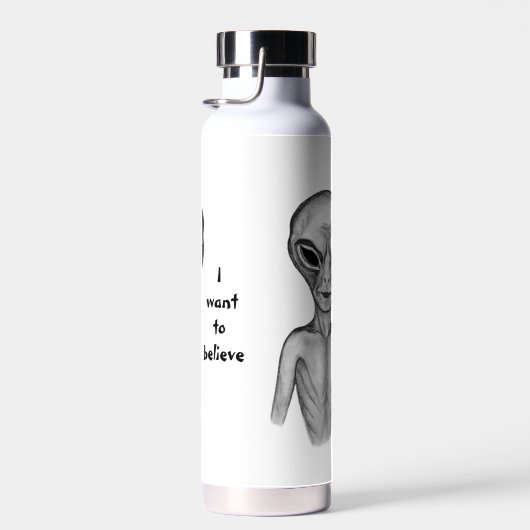 Gray Alien, ik wil geloven Waterfles (Rechts)