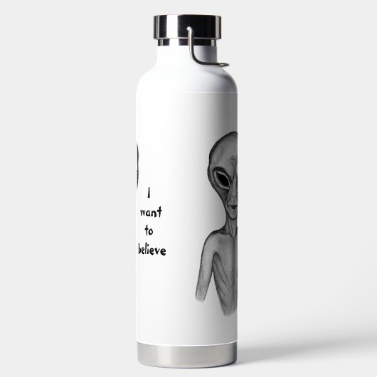 Gray Alien, ik wil geloven Waterfles (Links)