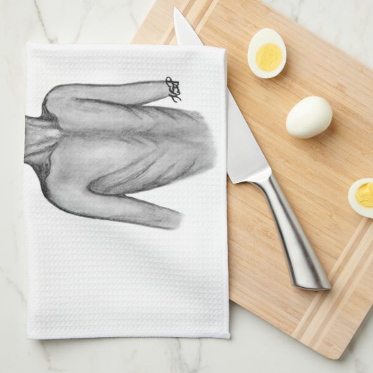 Gray Alien , ik wil Kitchen Towel geloven Theedoek (Quarter Fold)