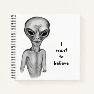 Gray Alien , ik wil Notitieboek geloven