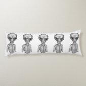 Gray Alien Lichaamskussen (Achterkant)