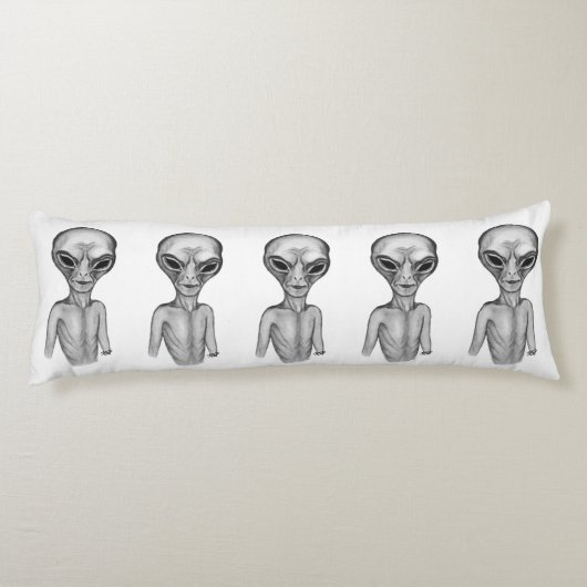 Gray Alien Lichaamskussen (Achterkant)