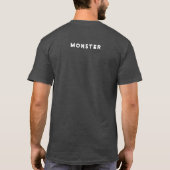 Gray Alien Monster Art Pen Tekening T-Shirt (Achterkant)