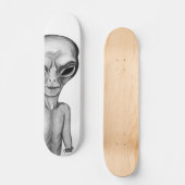 Gray Alien Persoonlijk Skateboard (Voorkant)