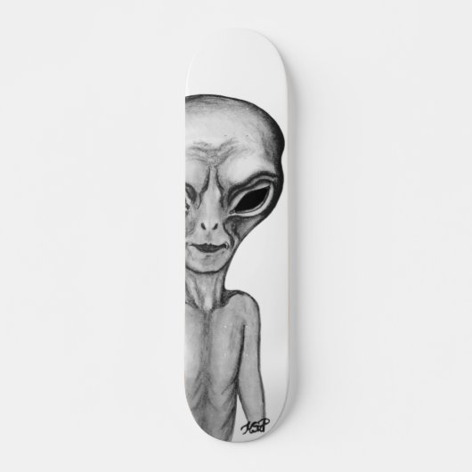 Gray Alien Persoonlijk Skateboard (Voorkant)