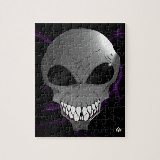 Gray alien Puzzle Legpuzzel (Verticaal)