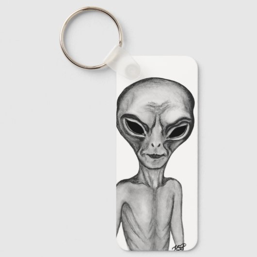 Gray Alien Sleutelhanger (Voorkant)