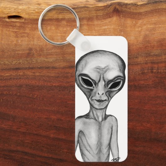 Gray Alien Sleutelhanger (Voorkant)