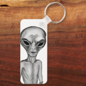 Gray Alien Sleutelhanger (Achterkant)