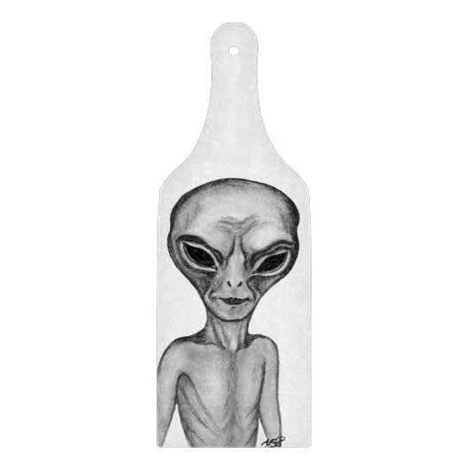 Gray Alien Snijplank (Voorkant)