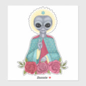 Gray Alien Sticker (Vel)