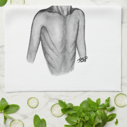 Gray Alien Theedoek (Gevouwen)